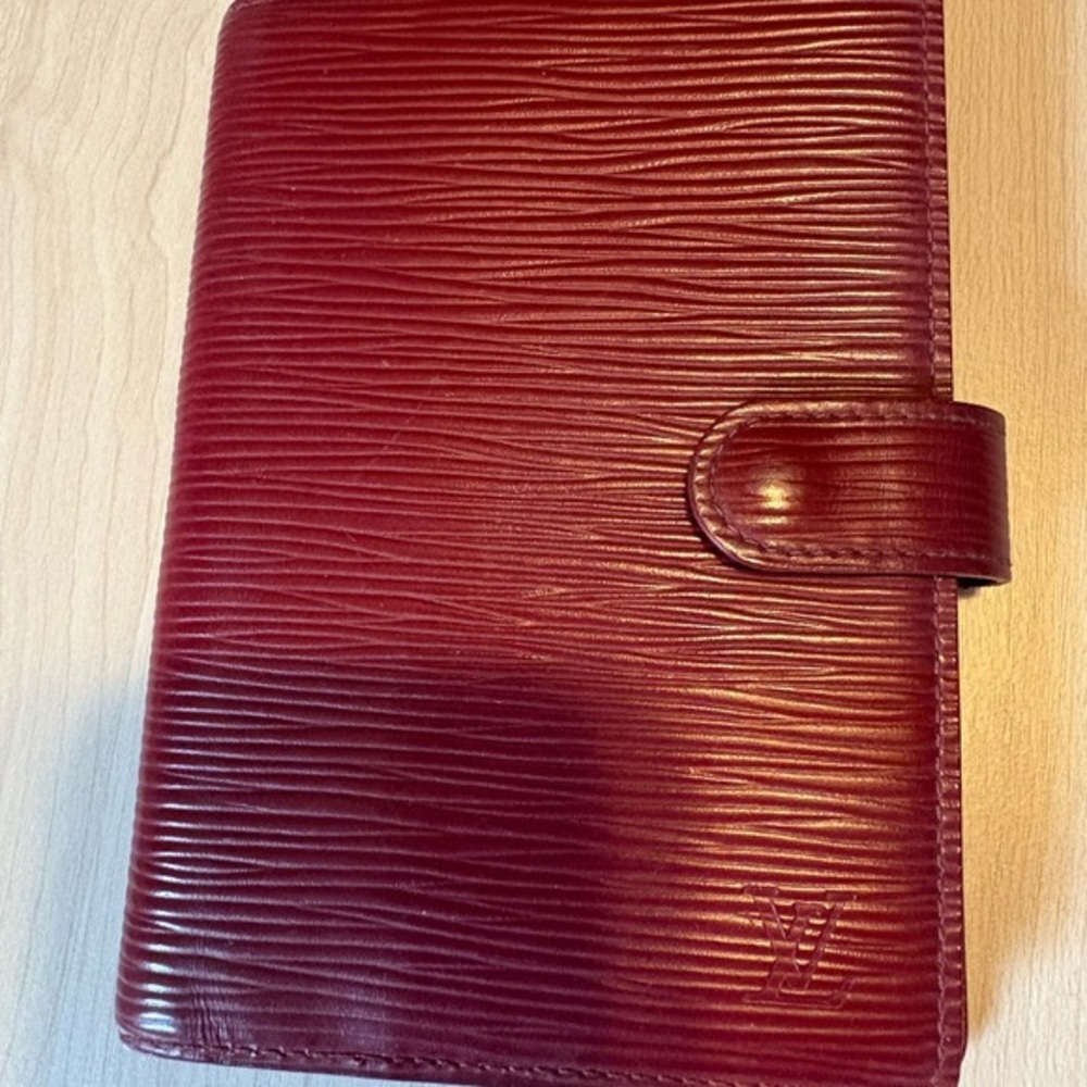 Louis Vuitton burgundy Epi Leather PM Agenda